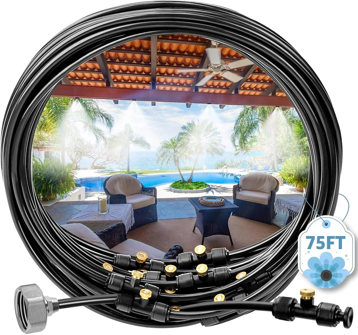Mroace Outdoor Misting Cooling System