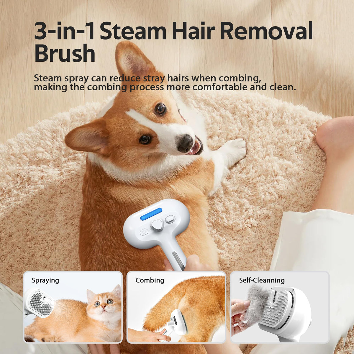 Mroace Pet Grooming Brush