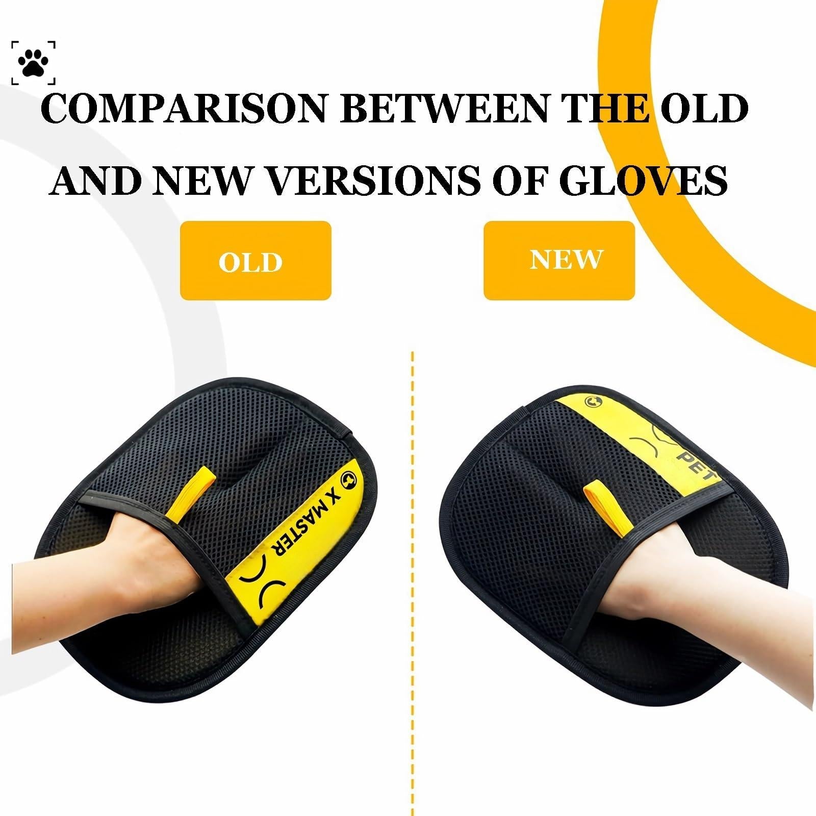 Mroace Pet Hair Removal Grooming Gloves