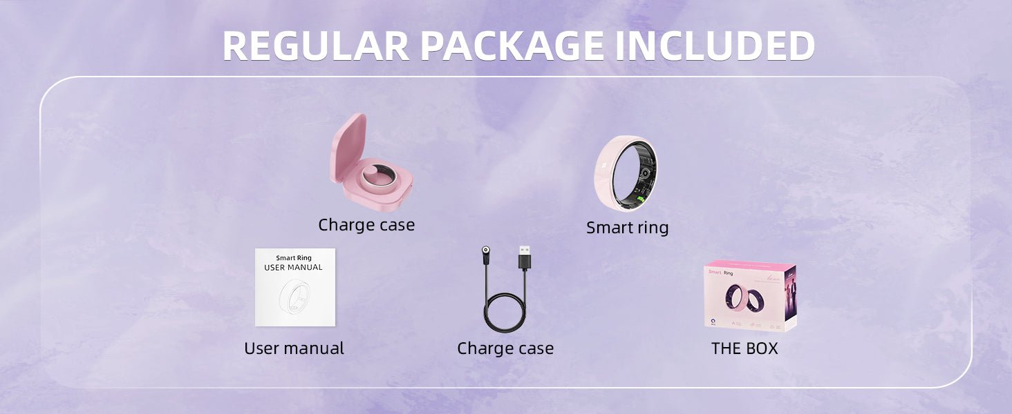 Mroace Pink Ceramic Smart Ring for Women