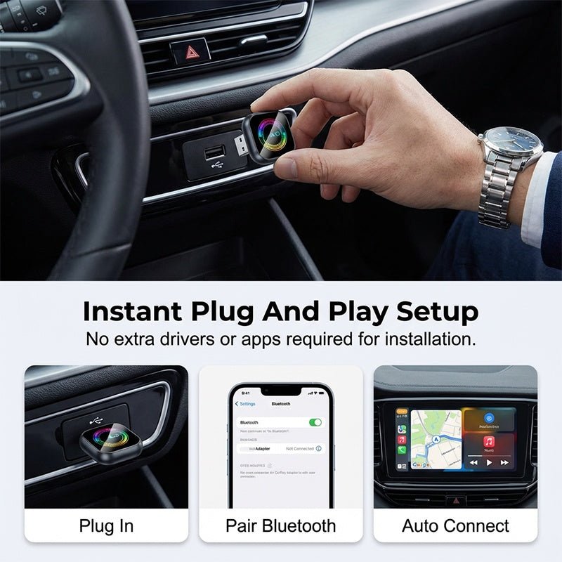 Mroace Plug and Play Wireless CarPlay Adapter
