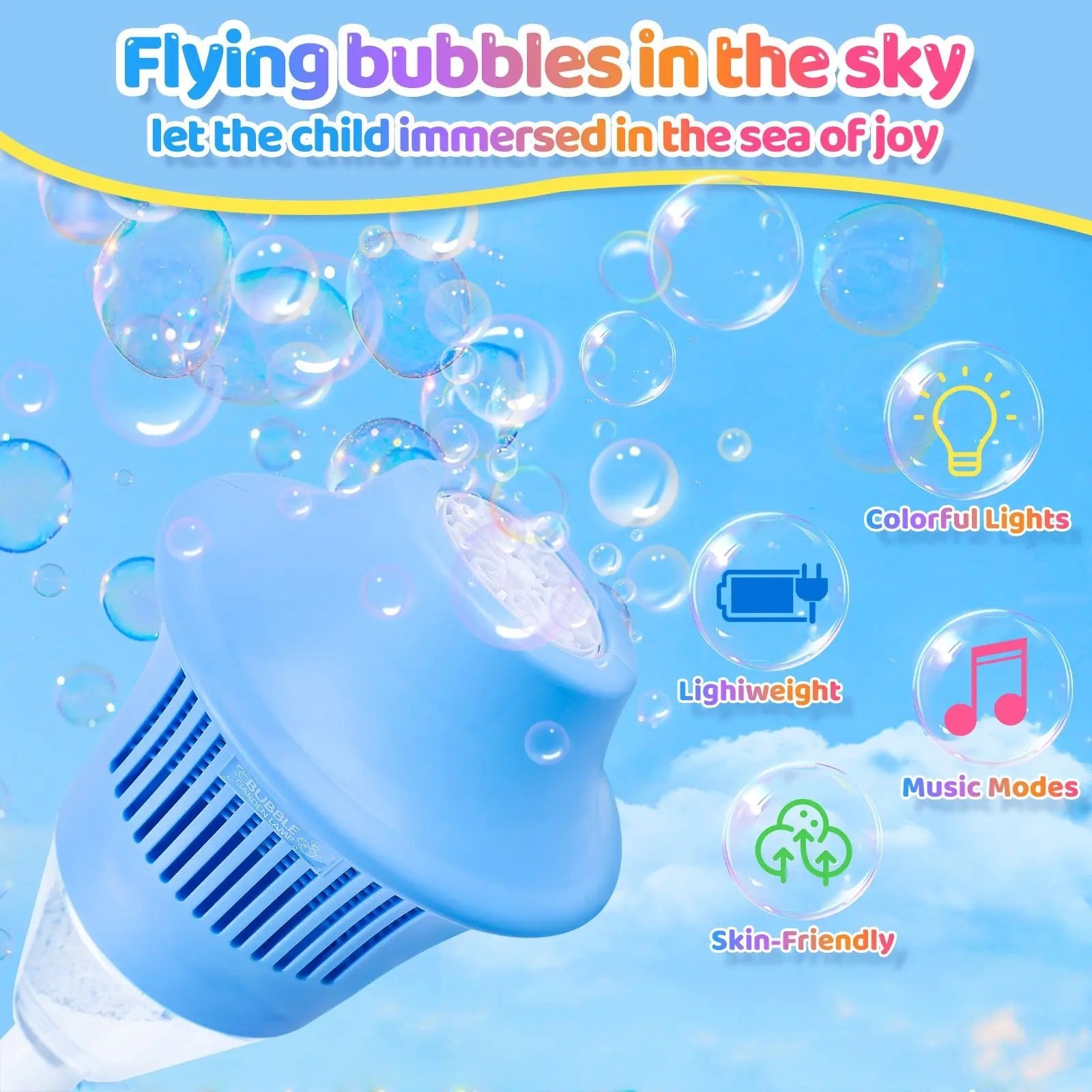 Mroace Portable Automatic Party Wedding Bubble Machine