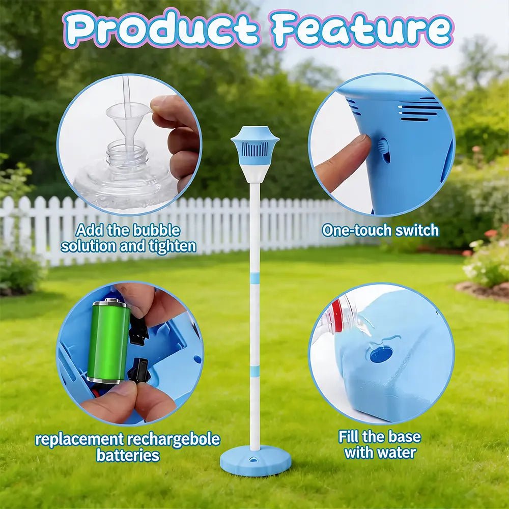 Mroace Portable Automatic Party Wedding Bubble Machine