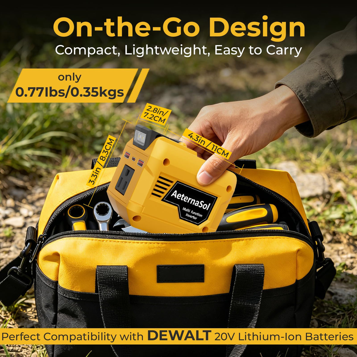 Mroace Portable Battery Power Inverter