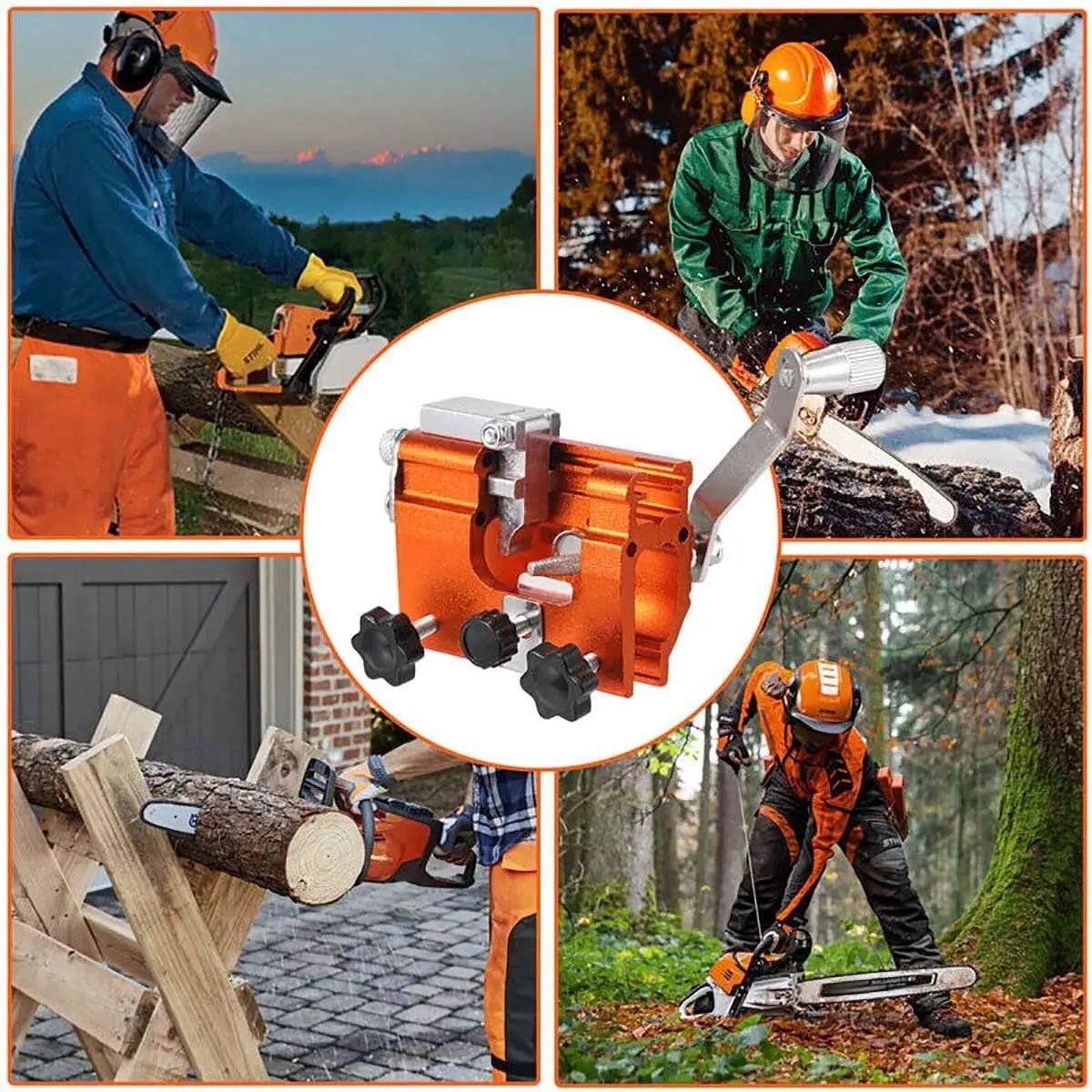 Mroace Portable Chainsaw Chain Sharpener Kit