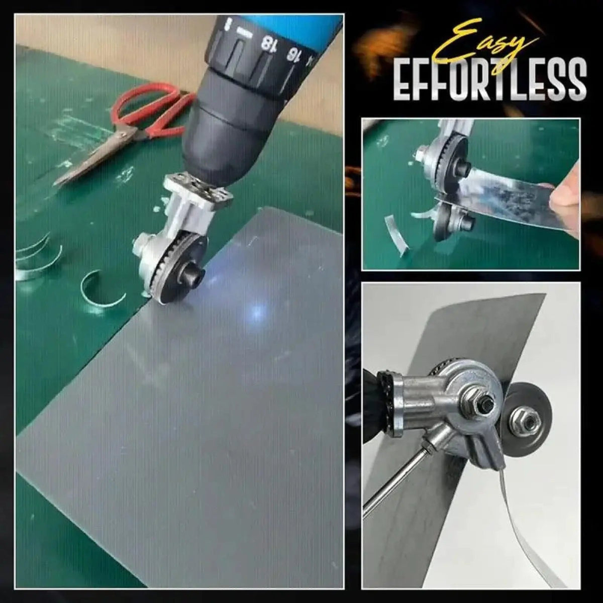 Mroace Portable Electric Drill Metal Cutter Attachment