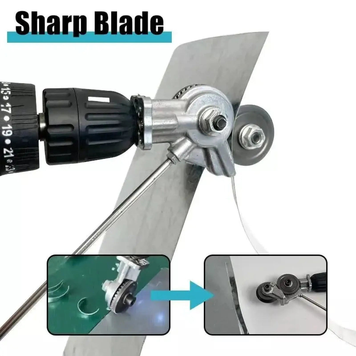 Mroace Portable Electric Drill Metal Cutter Attachment