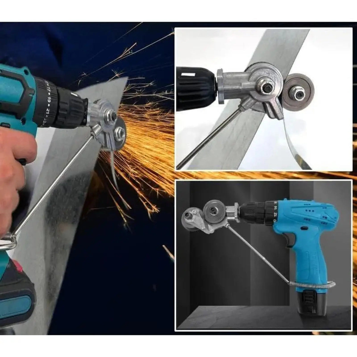 Mroace Portable Electric Drill Metal Cutter Attachment