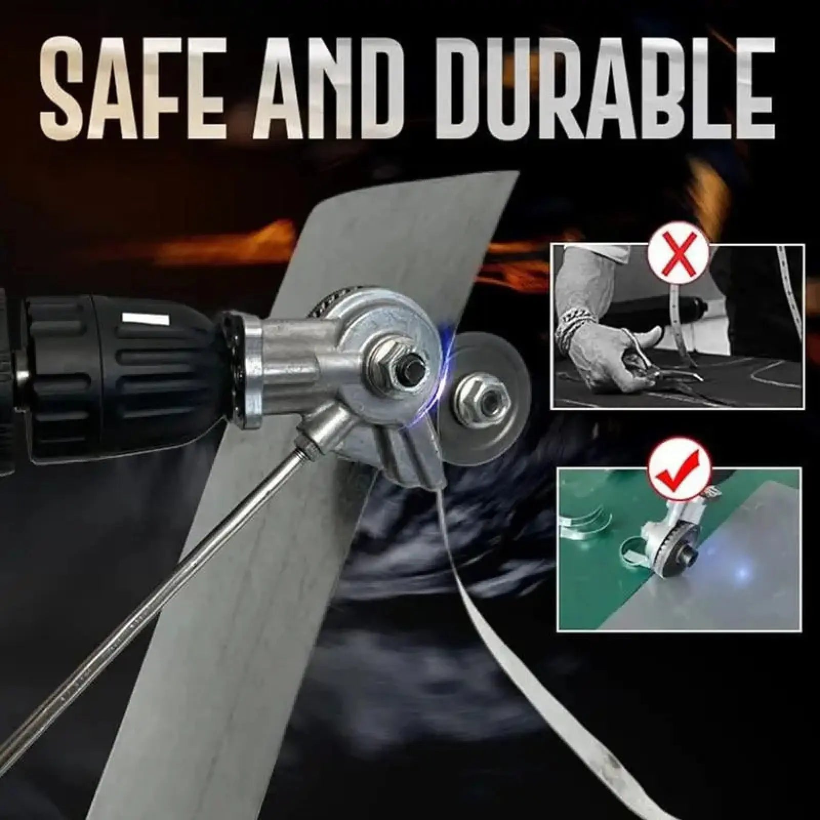 Mroace Portable Electric Drill Metal Cutter Attachment