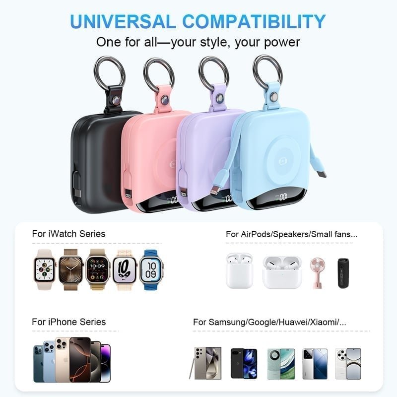 Mroace Portable Fast Charging Power Bank for Smart Watches