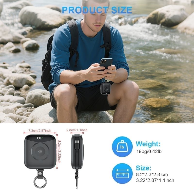 Mroace Portable Fast Charging Power Bank for Smart Watches