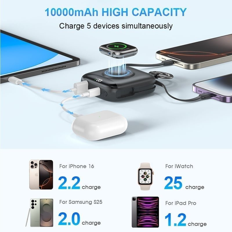 Mroace Portable Fast Charging Power Bank for Smart Watches