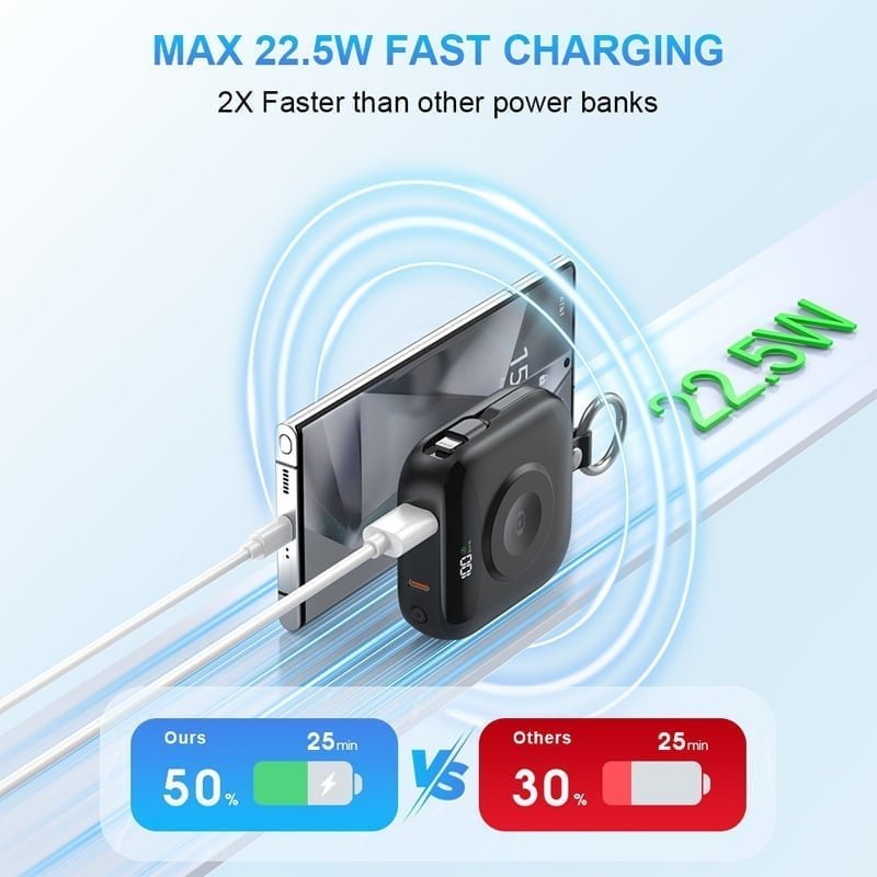 Mroace Portable Fast Charging Power Bank for Smart Watches