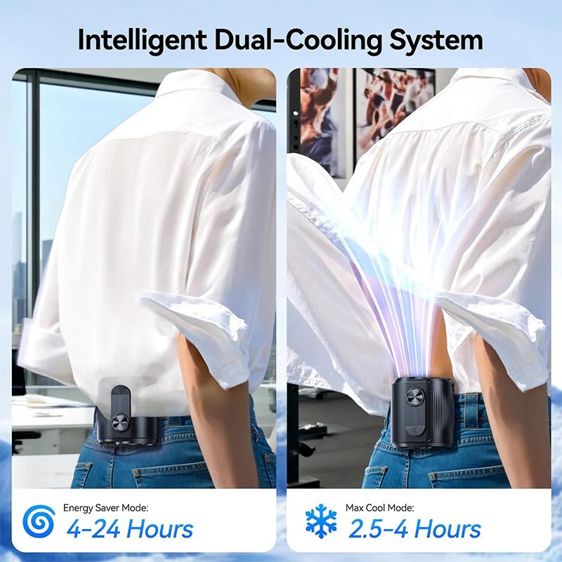 Mroace Portable IceCooling Waist Fan