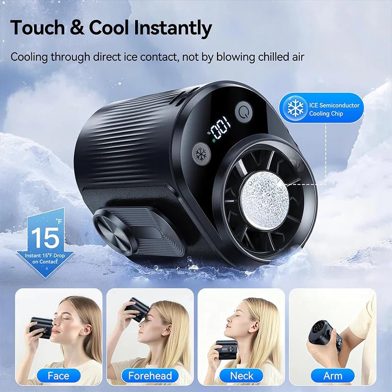 Mroace Portable IceCooling Waist Fan