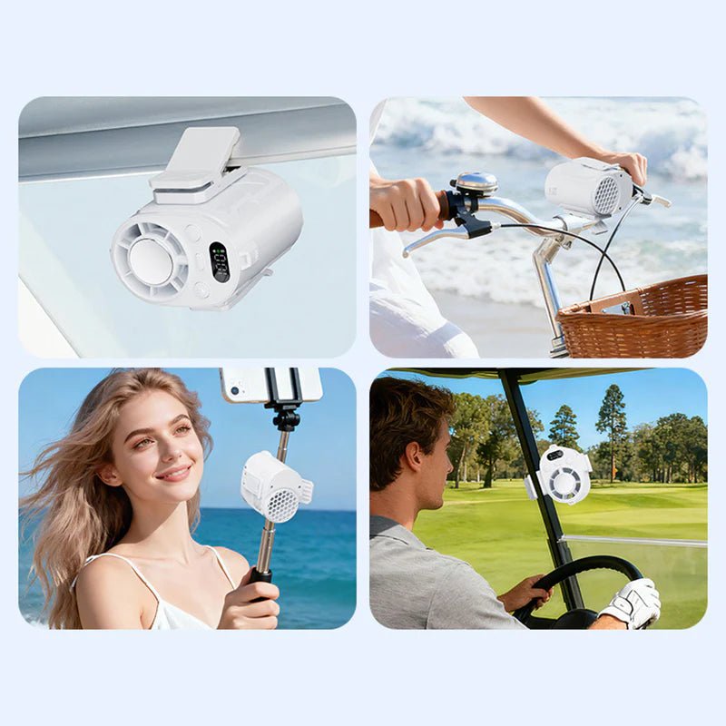 Mroace Portable IceCooling Waist Fan