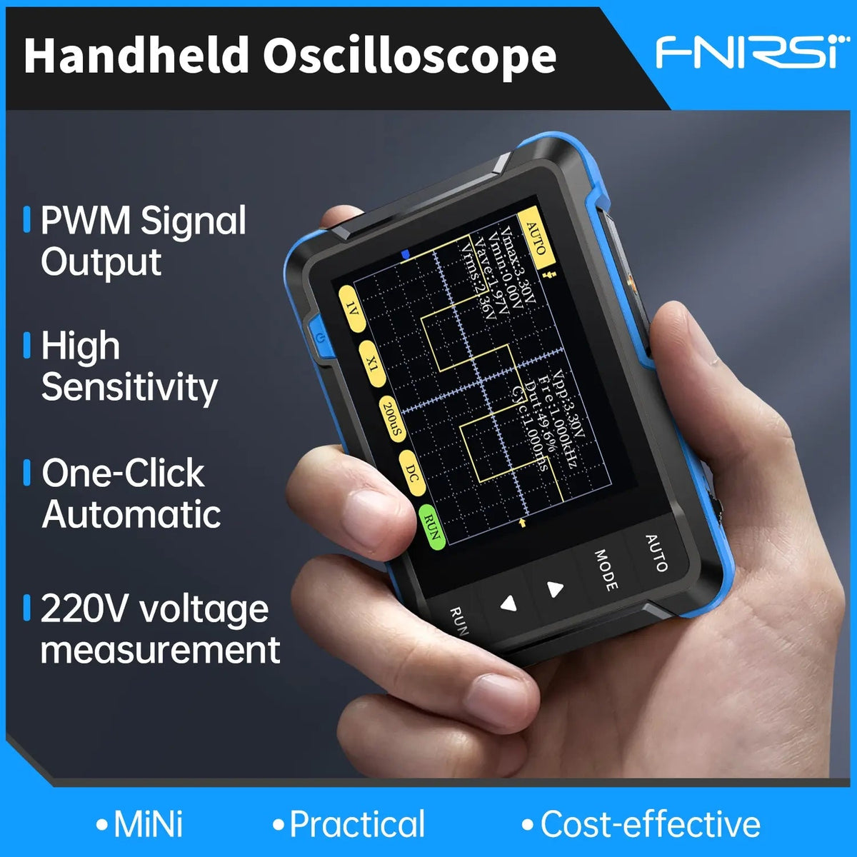 Mroace Portable Multifunctional Digital Oscilloscope