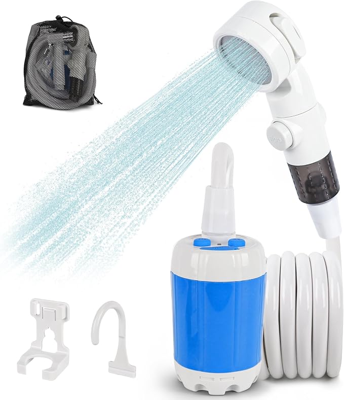 Mroace Portable Rechargeable Shower Set