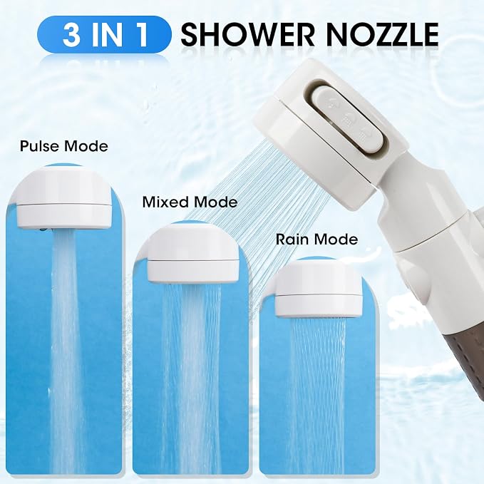 Mroace Portable Rechargeable Shower Set