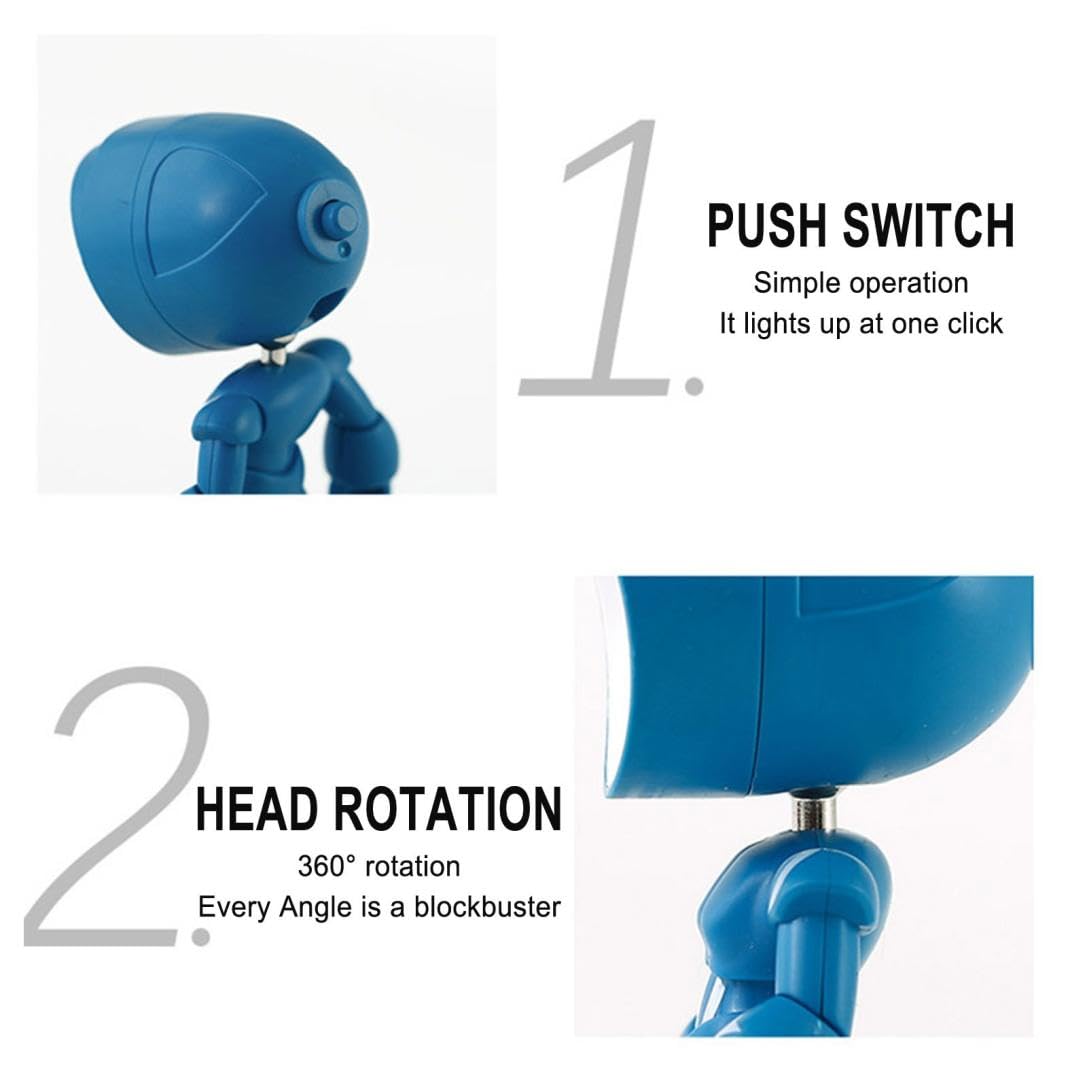 Mroace Posable Robot LED Table Lamp