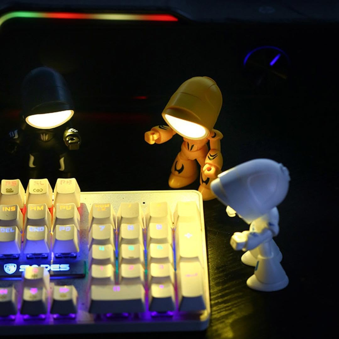 Mroace Posable Robot LED Table Lamp
