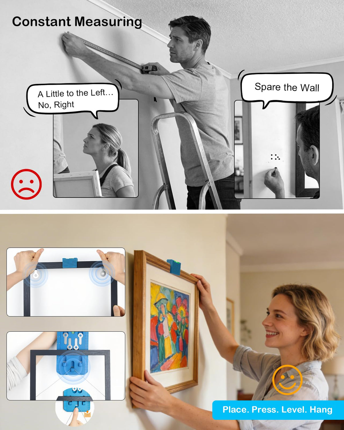 Mroace Precise Picture Hanging Tool Kit