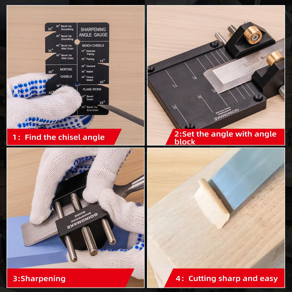 Mroace Precision Chisel Honing Guide System