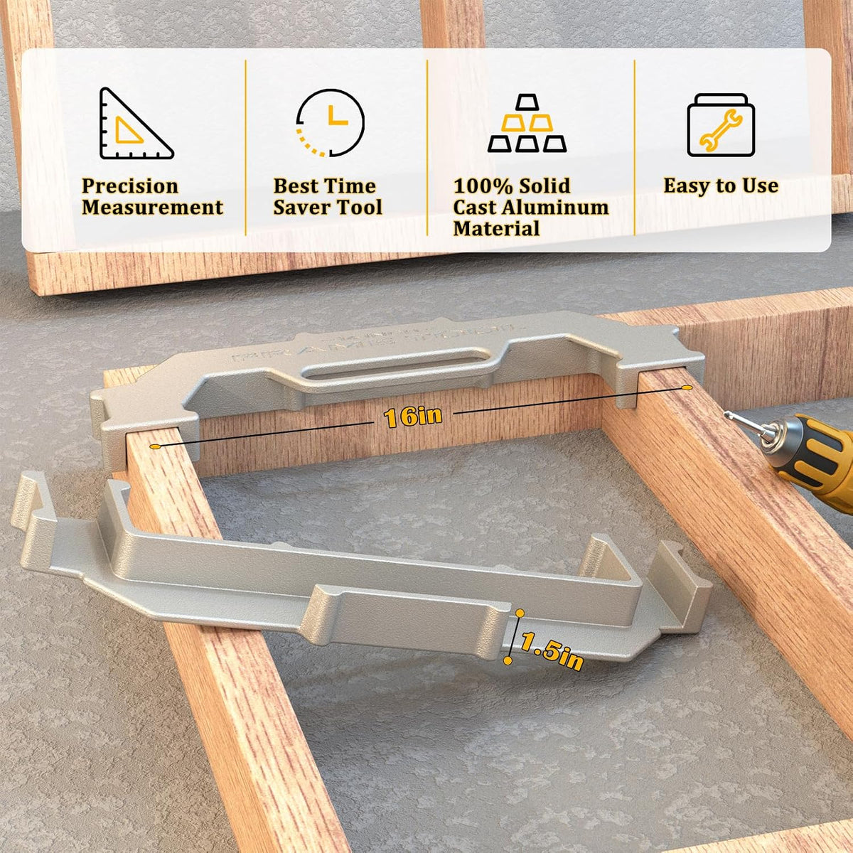 Mroace Precision Stud Layout Measuring Tool
