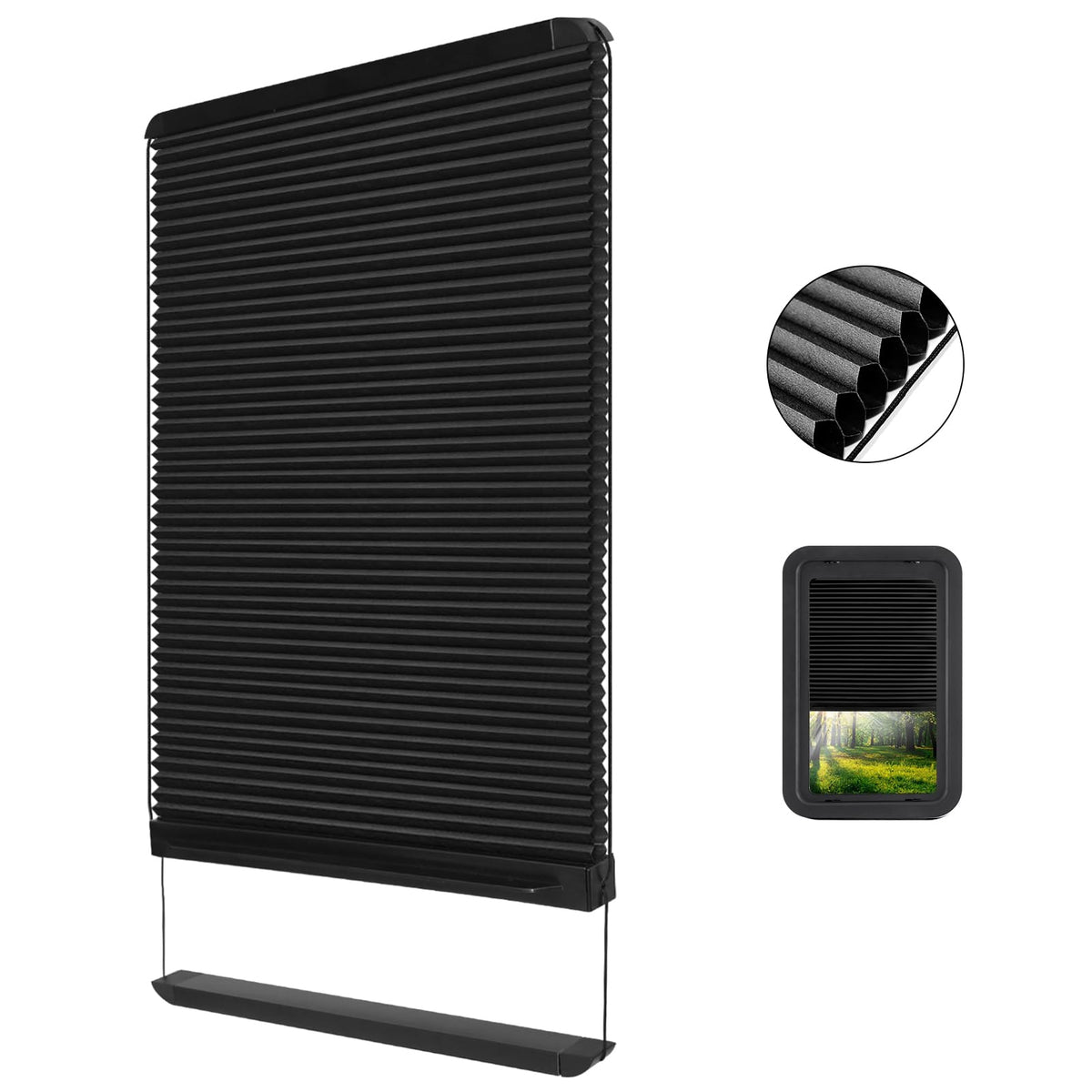 Mroace Privacy Blackout RV Door Window Shade