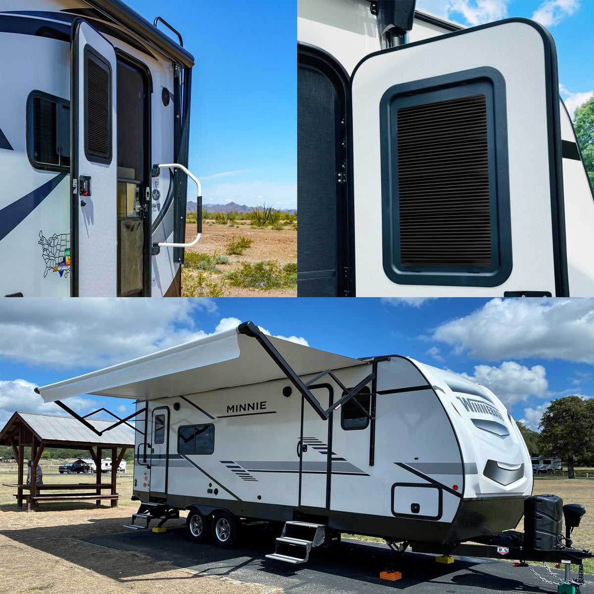 Mroace Privacy Blackout RV Door Window Shade