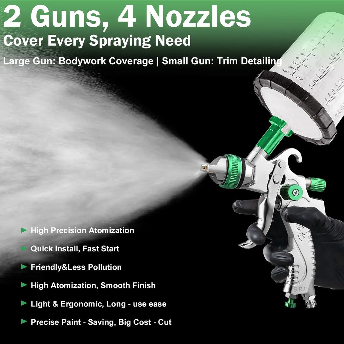 Mroace Professional HVLP Air Spray Gun Kit