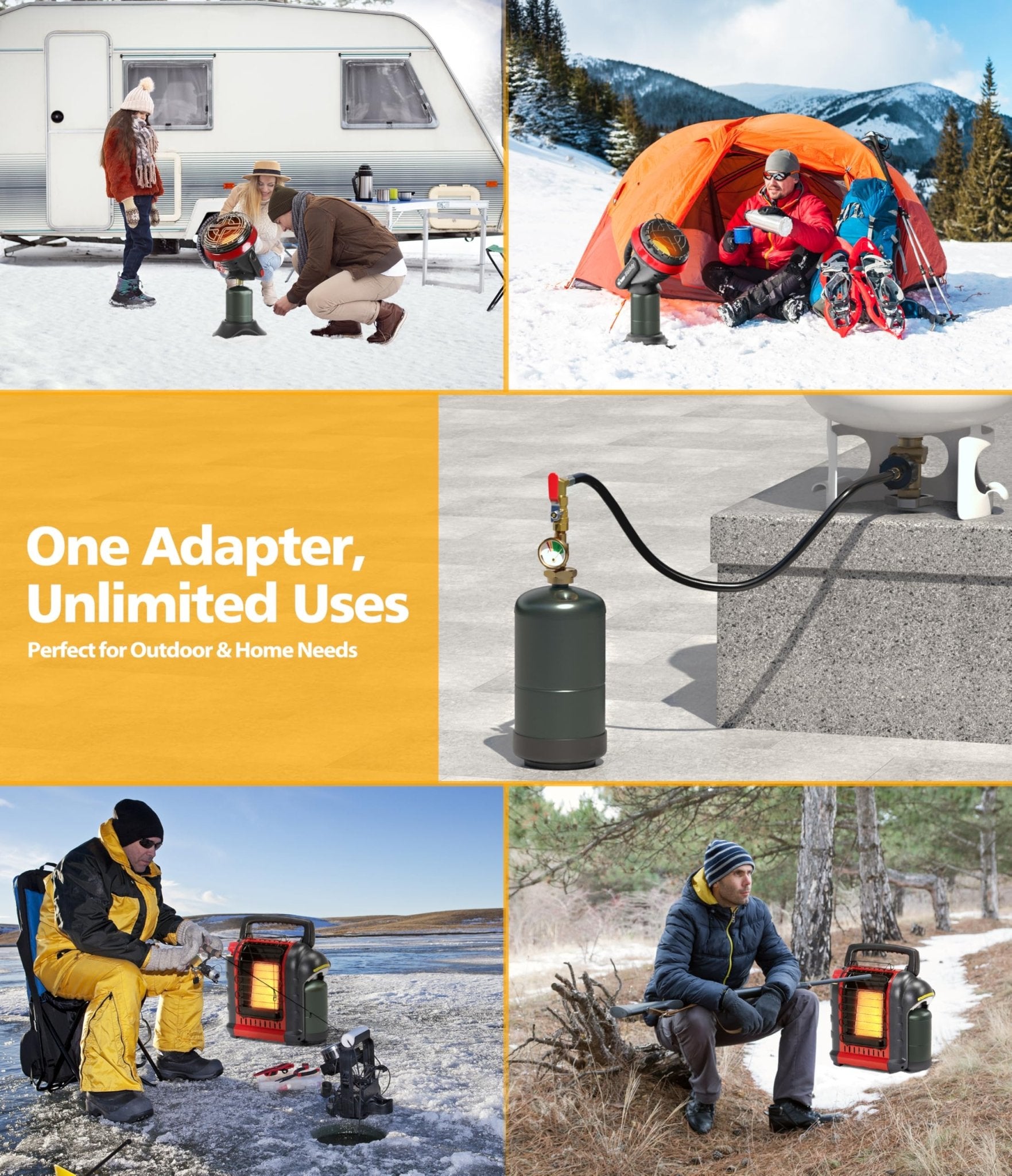 Mroace Propane Refill Adapter for 1 lb