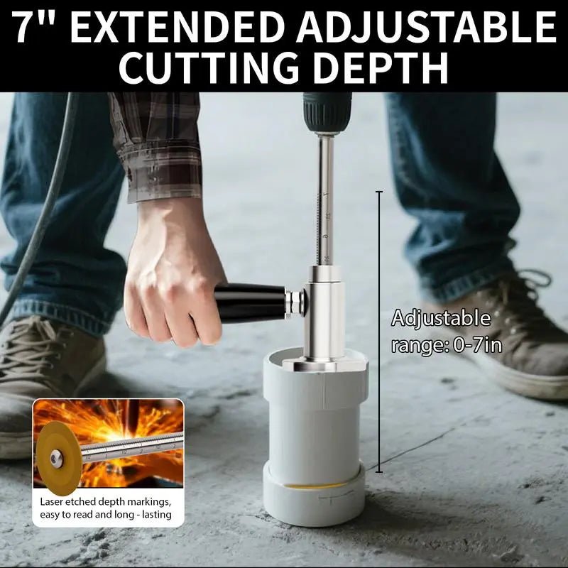 Mroace PVC Pipe Inside Cutter with Adjustable Depth Guide