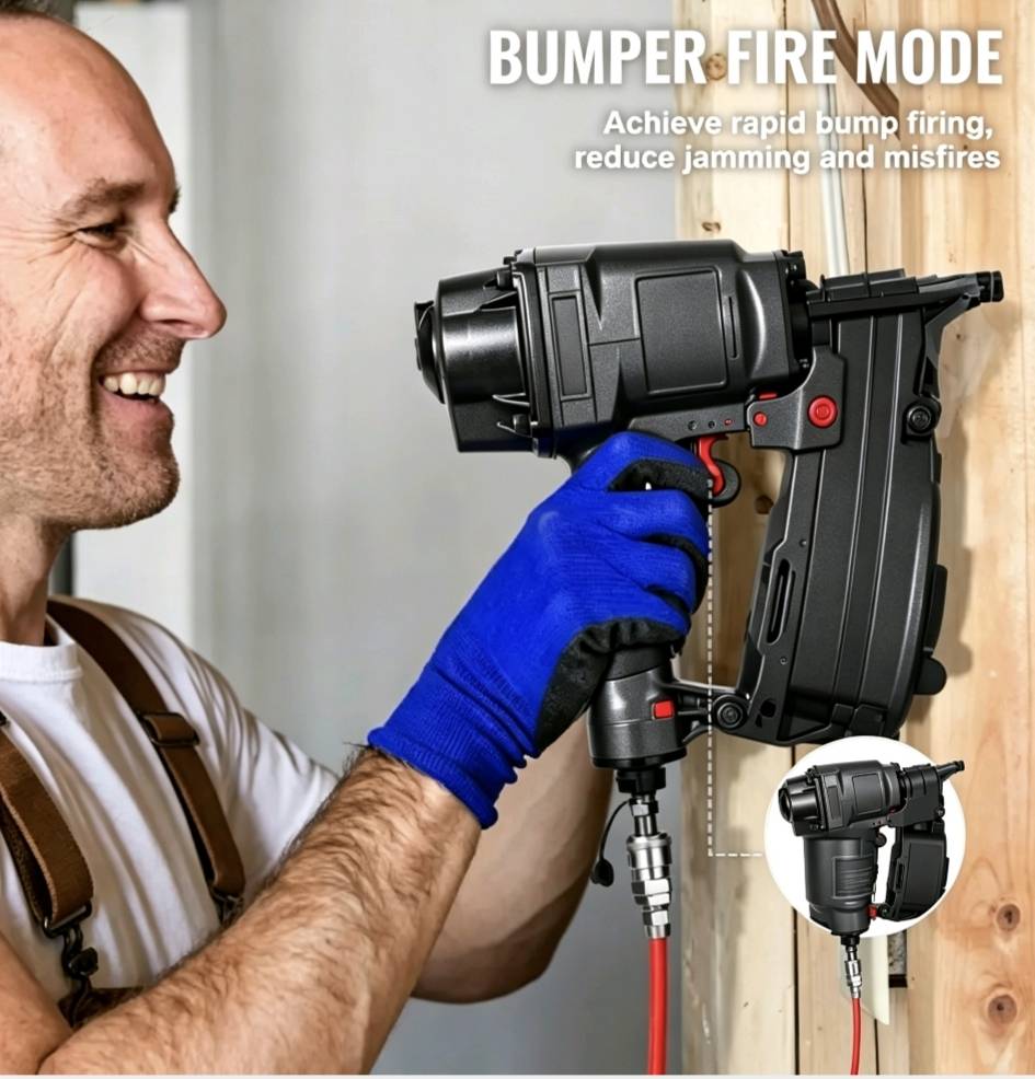 Mroace Quick Release Pneumatic Coil Nailer