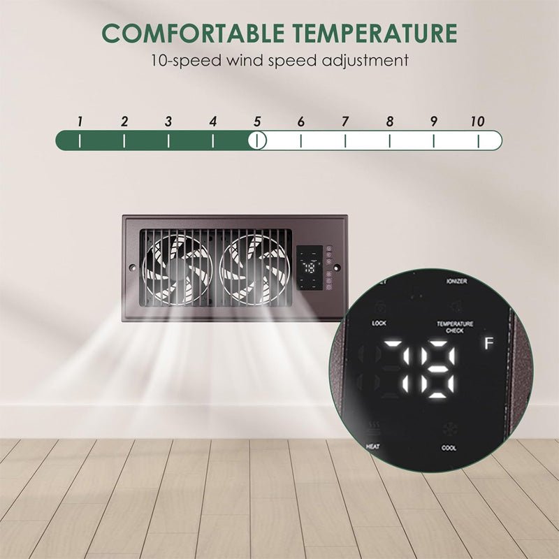 Mroace Quiet Register Booster Vent Fan