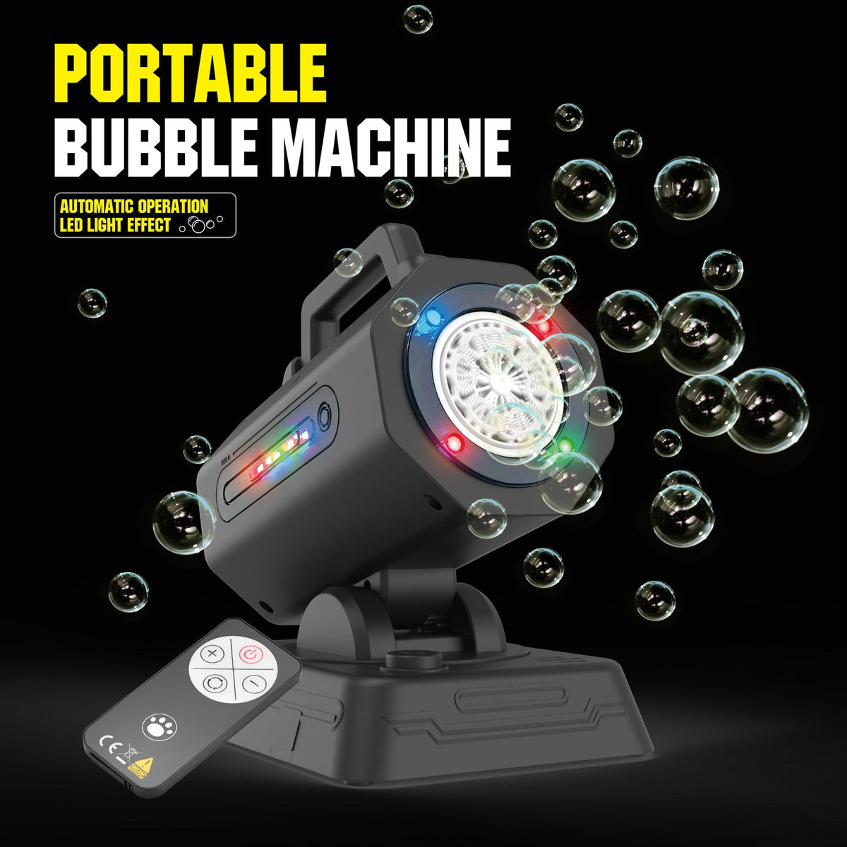 Mroace Rechargeable Automatic Bubble Machine
