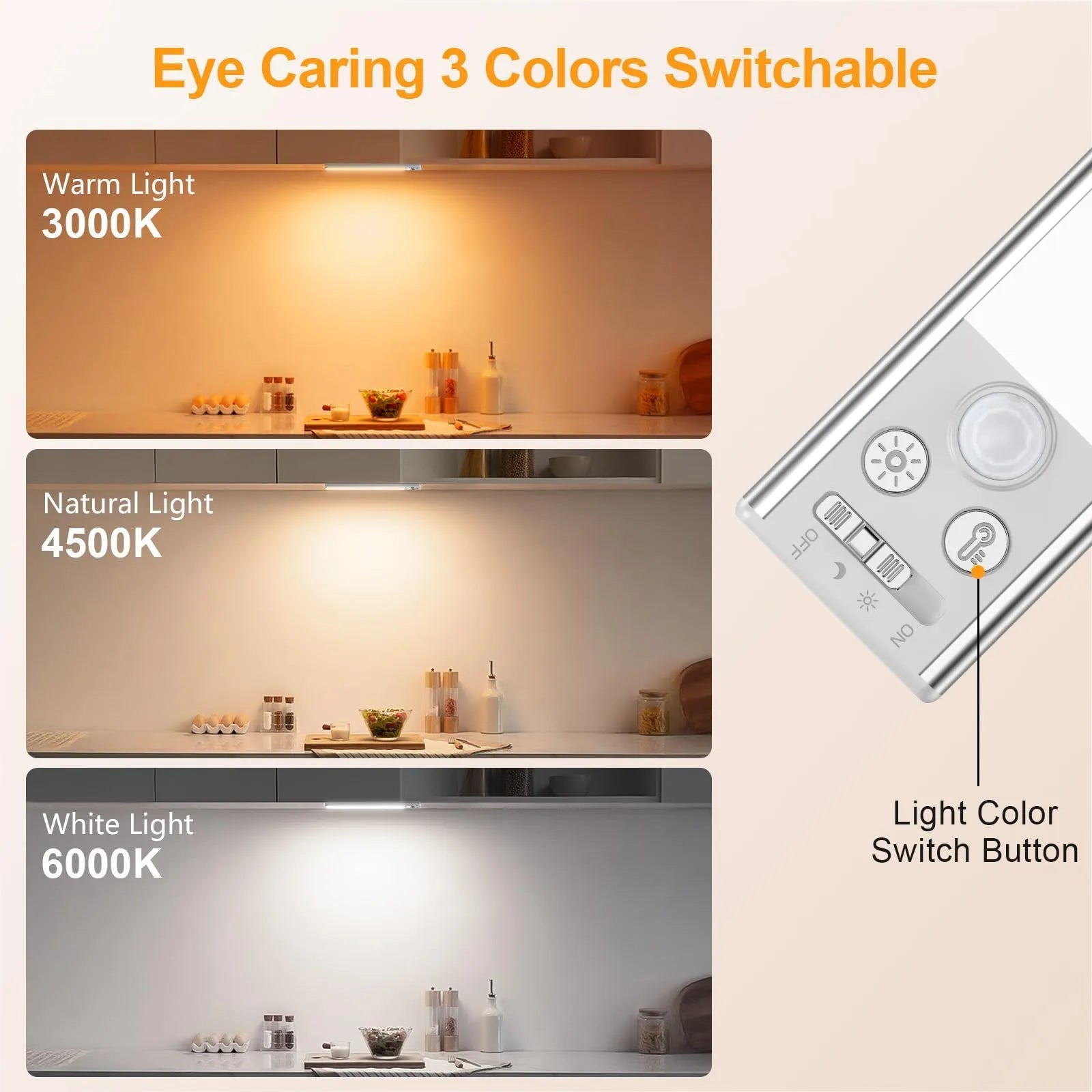 Mroace Rechargeable Motion Sensor Cabinet Light