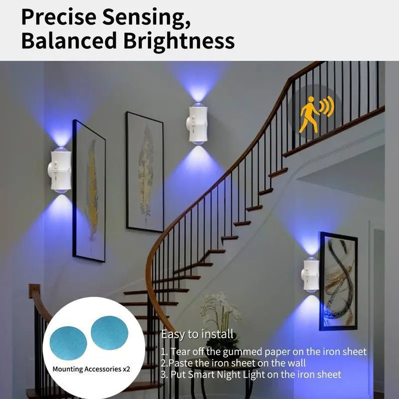 Mroace Rechargeable Multicolor Motion Sensor Night Light