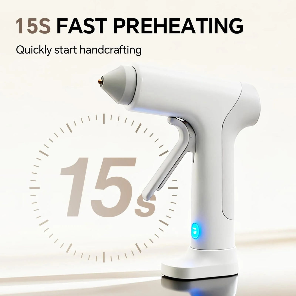 Mroace Rechargeable Rapid-Heat Cordless Glue Gun