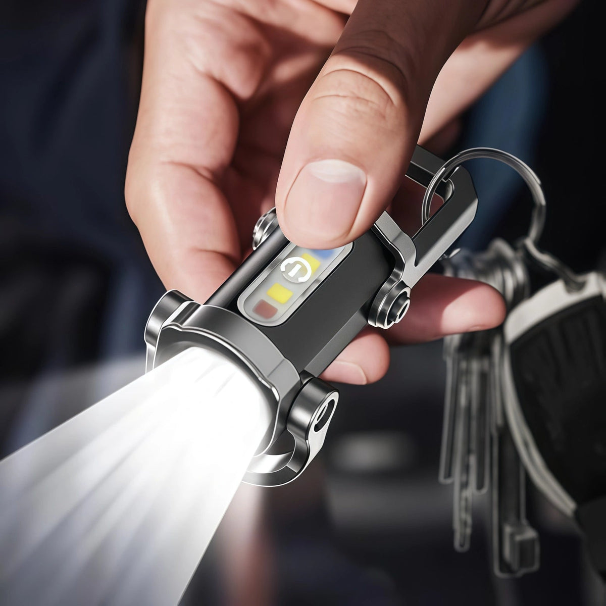 Mroace Rechargeable Super Bright Keychain Flashlight