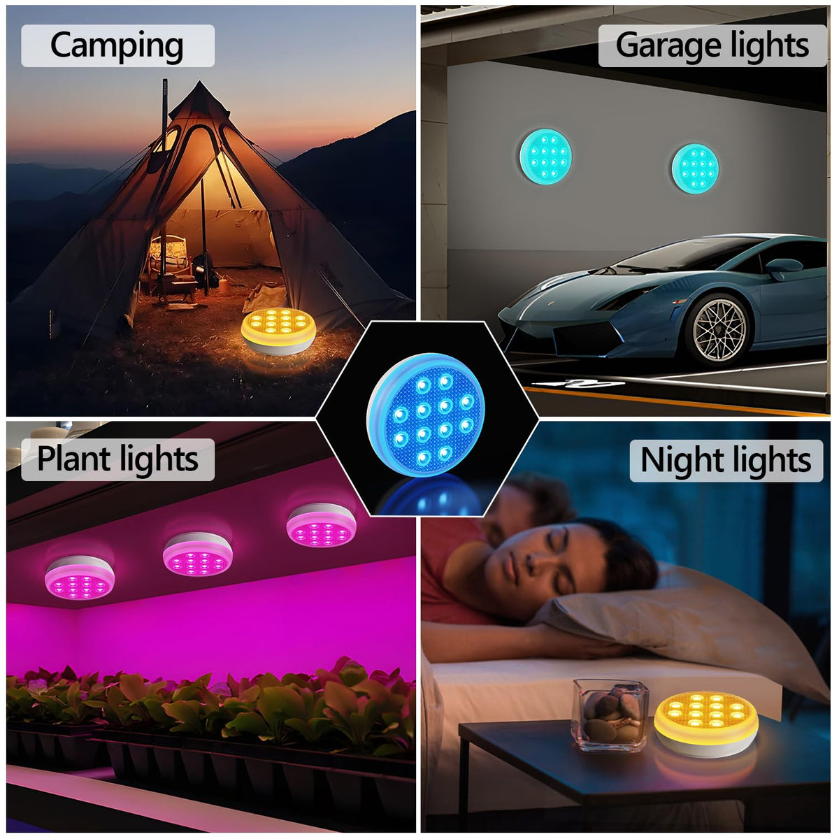 Mroace Rechargeable Waterproof Pool LED Light