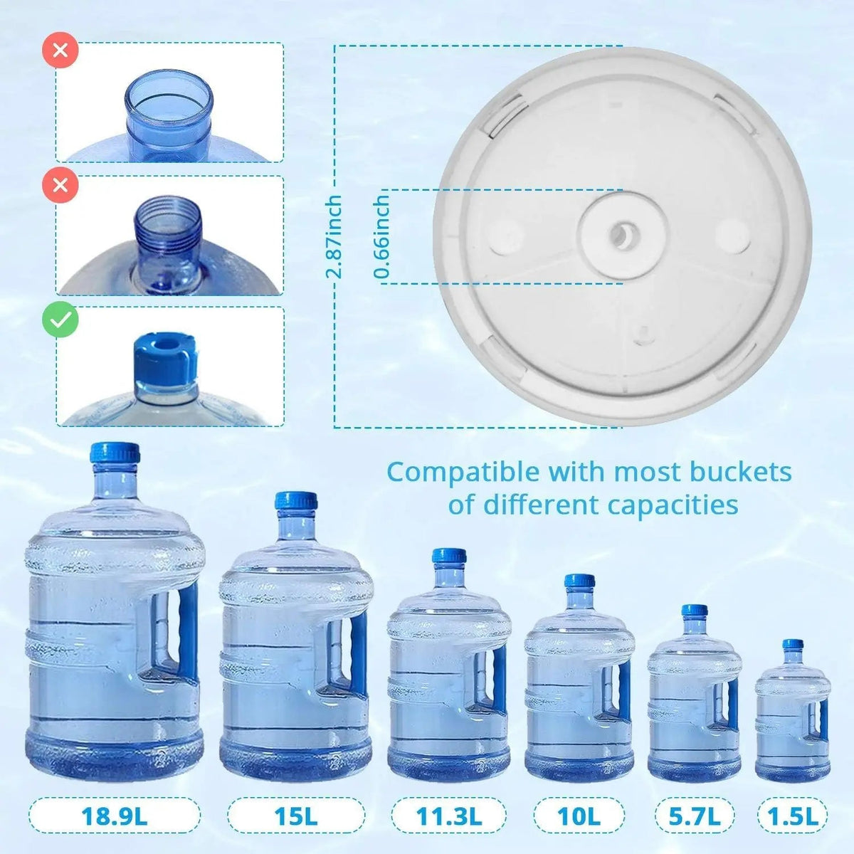 Mroace Rechargeable Wireless Water Bottle Dispenser