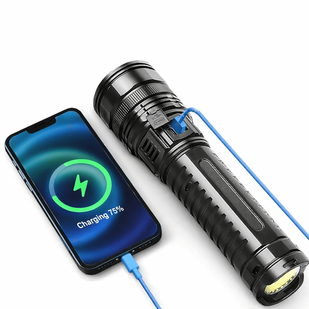 Mroace Rechargeable Zoomable LED Flashlight