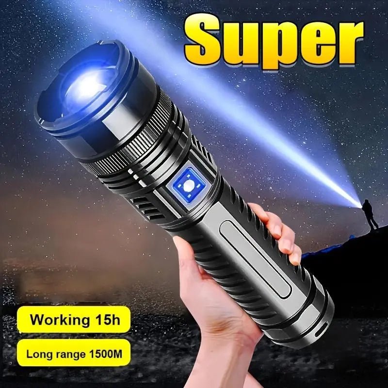 Mroace Rechargeable Zoomable LED Flashlight