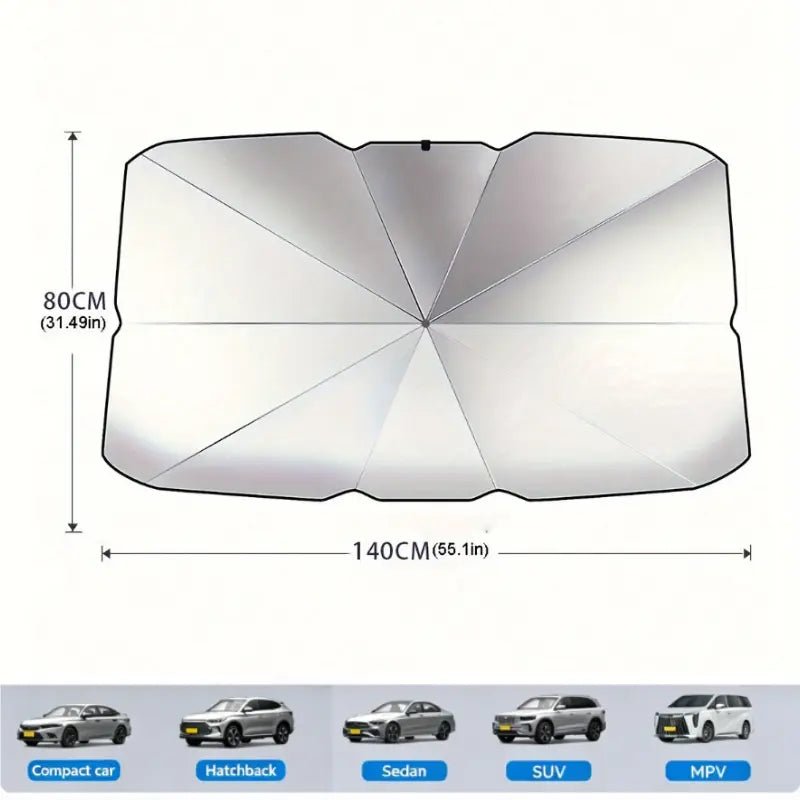 Mroace Reflective Car Windshield Sunshade