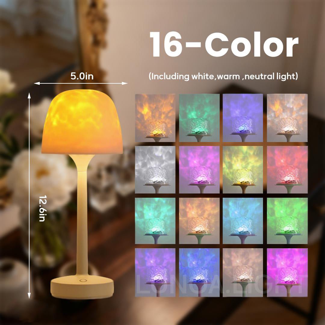 Mroace Remote Control Water Ripple Ambient Lamp
