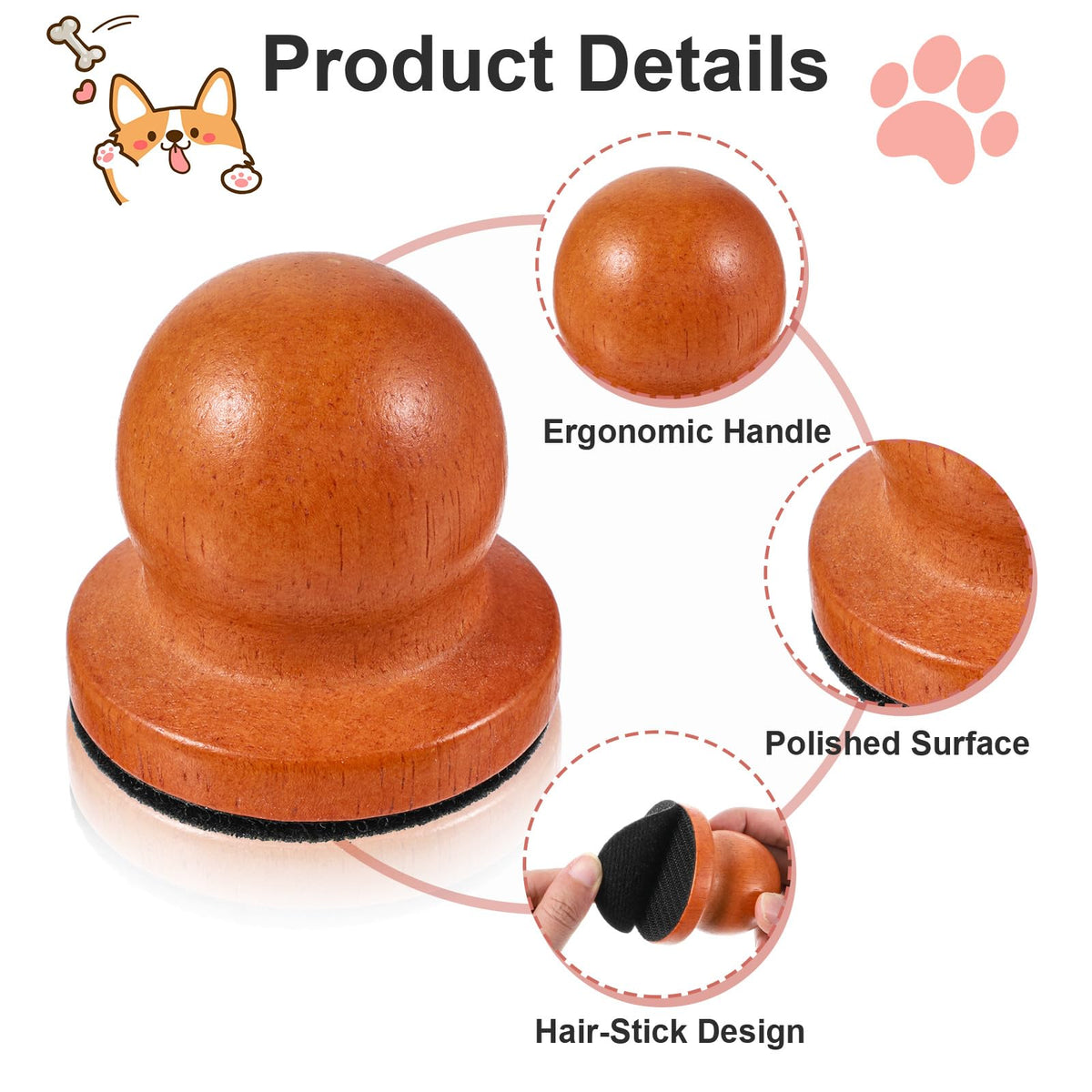 Mroace Replaceable Disc Dog Nail Scratch Board