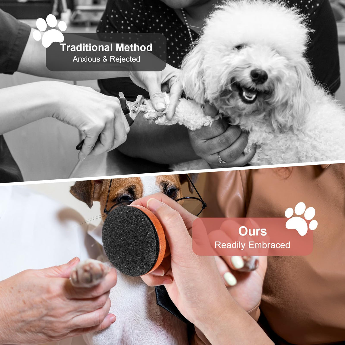 Mroace Replaceable Disc Dog Nail Scratch Board