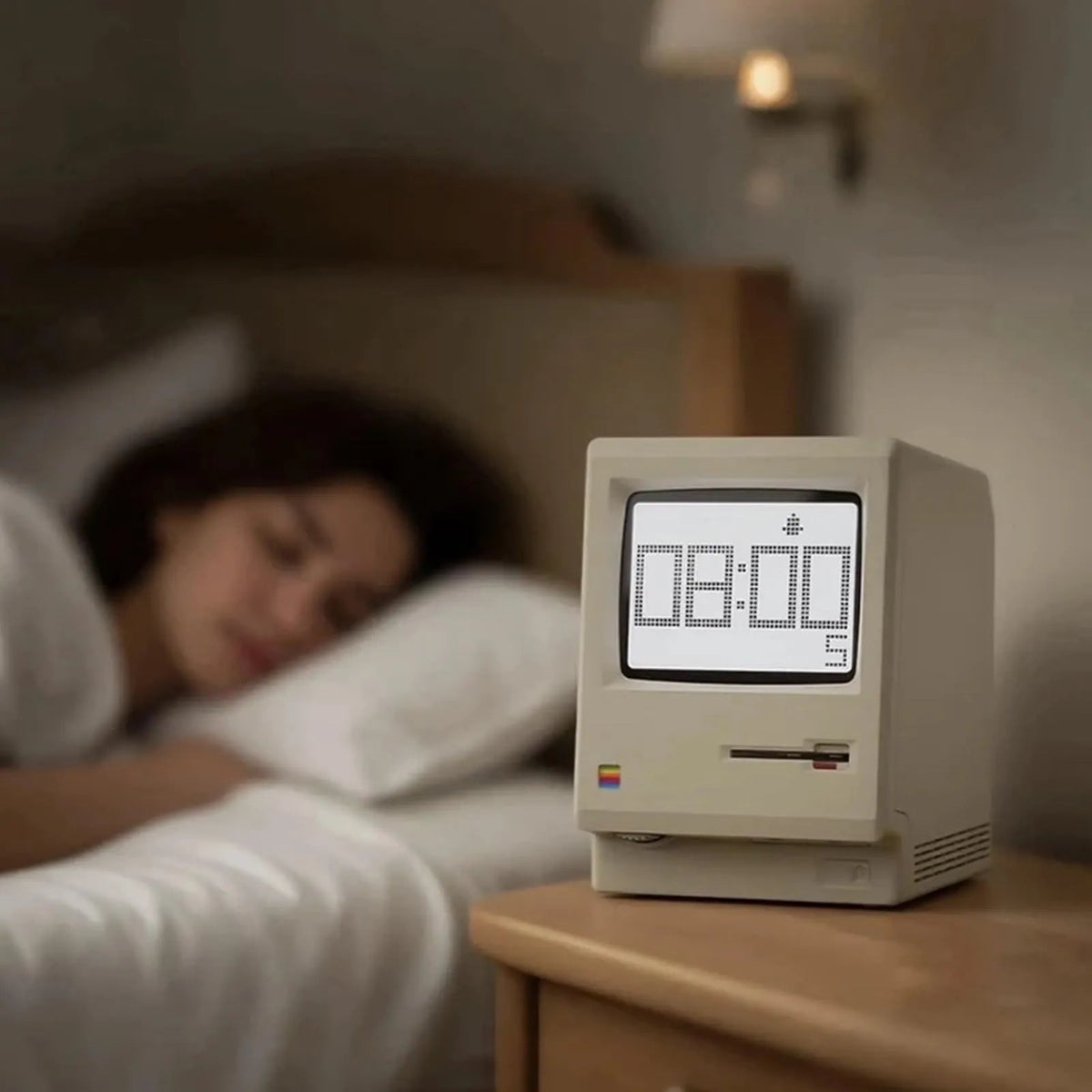 Mroace Retro Pixel Display USB Alarm Clock