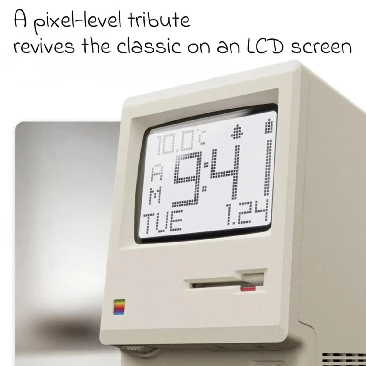 Mroace Retro Pixel Display USB Alarm Clock